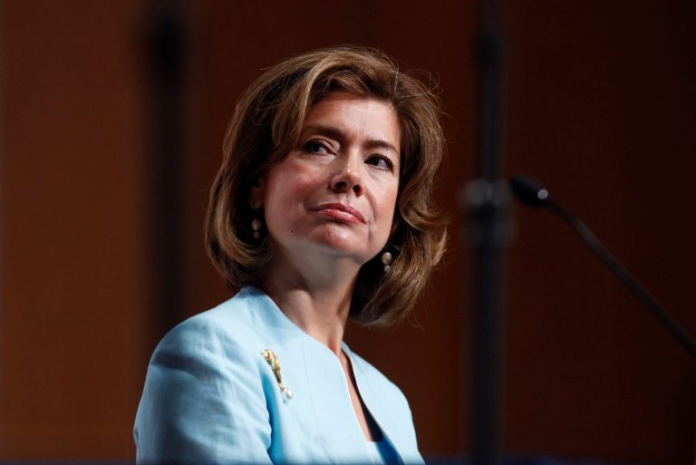 FILE - In this Monday, Sept. 13, 2010, file photo, Maria Contreras-Sweet, Chairwoman of ProAmerica Bank, arrives to speak at the Congressional Hispanic Caucus Institute (CHCI) in Washington. President Barack Obama intends to nominate Contreras-Sweet, a former California cabinet secretary, to be head of the Small Business Administration, according to a White House official. (AP Photo/Charles Dharapak, File)