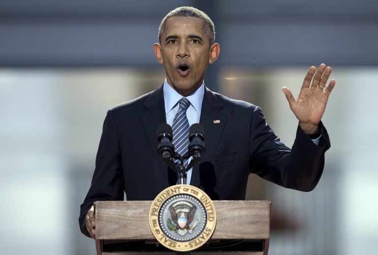 Greenpeace, a global environmental group, says President Obama may be sinking the very climate deal meant to be his top achievement in his last year in office in favor of trade concessions with Europe. (AP Photo/Carolyn Kaster)