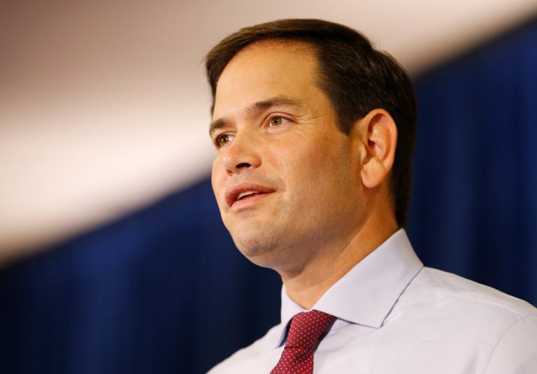 Republican presidential candidateÂ Sen. Marco Rubio said he thought the first Democratic presidential debate proved to be a race to the Left.Â (AP Photo/John Locher)