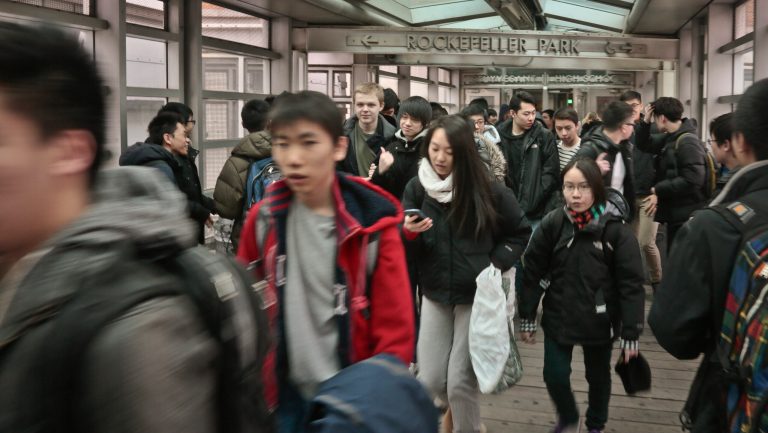 Students in highly segregated schools tend to commit more crimes, according to a new study. (AP Photo/Bebeto Matthews)