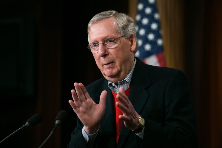 Senate Majority Leader Mitch McConnell rejects bipartisan demands for a special panel to investigate possible Russian interference in the 2016 election, saying existing committees can do the work. (Graeme Jennings/Examiner)
