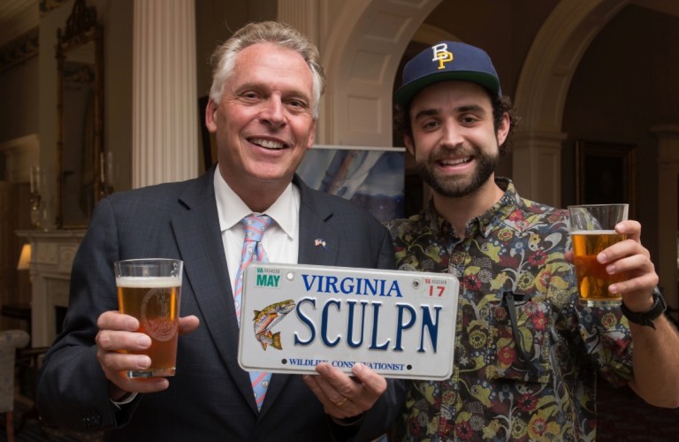 During Virginia Gov. Terry McAuliffe's term the number of breweries in the state has more than doubled and several big makers, like Ballast Point, famous for its Sculpin beers, has expanded to Virginia. From McAuliffe's Flickr.