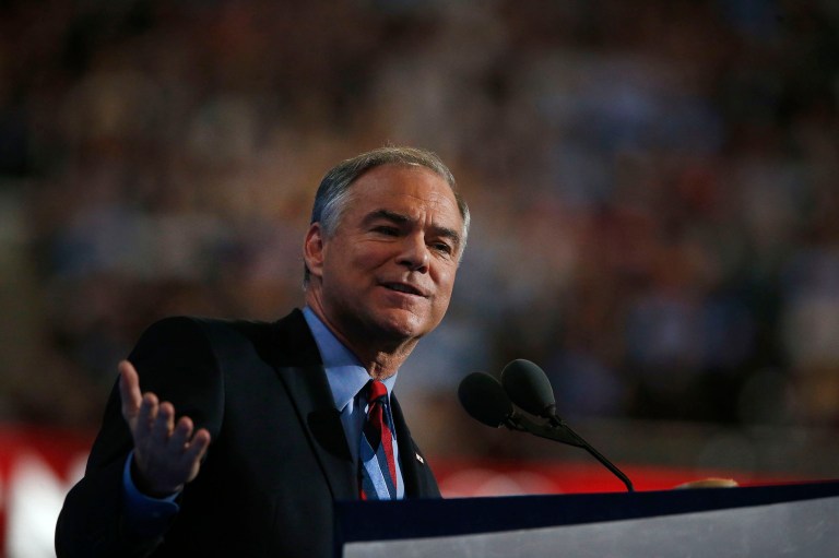 Tim Kaine defends the 