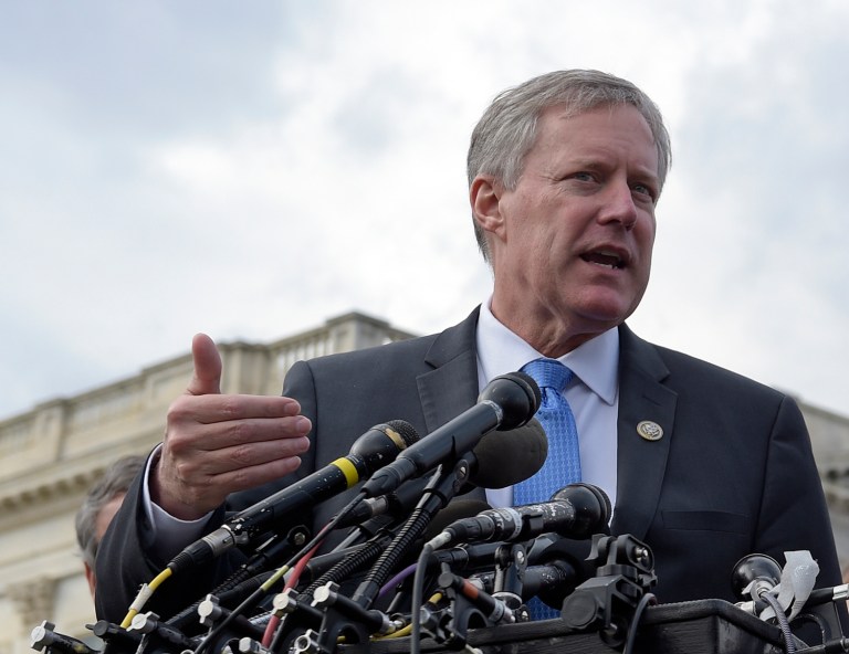 Rep. Mark Meadows, R-N.C., said that he and other members of the Freedom Caucus would vote in favor of a bill to repeal Obamacare if it includes allowing states to opt out of three of the law’s mandates. (AP Photo/Susan Walsh)