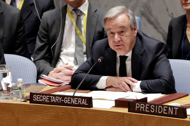 United Nations Secretary General Antonio Guterres and the Trump administration are both working to secure Namazi's release. (AP Photo/Richard Drew)