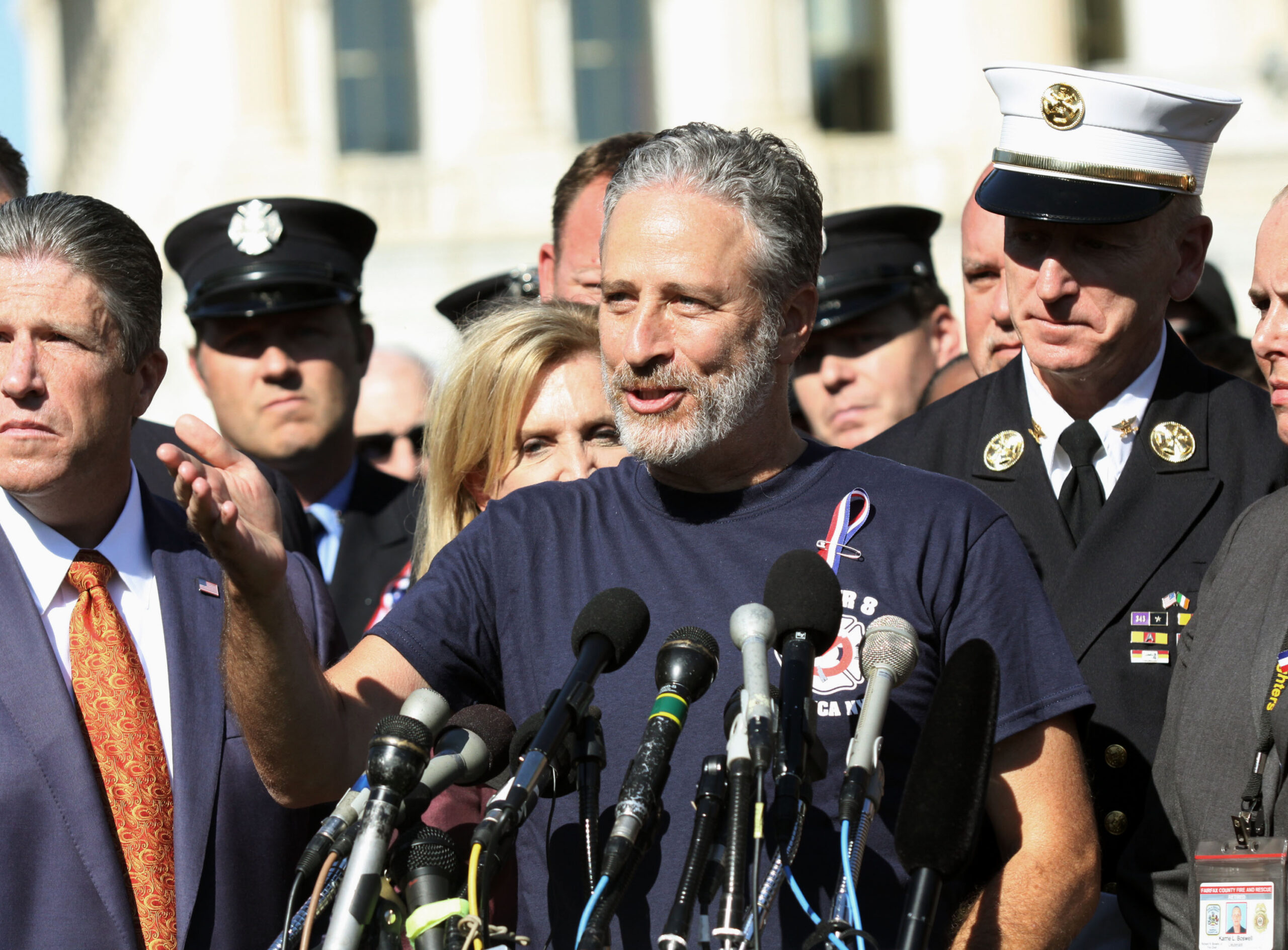 Jon Stewart lobbies for 9/11 responders on Capitol Hill