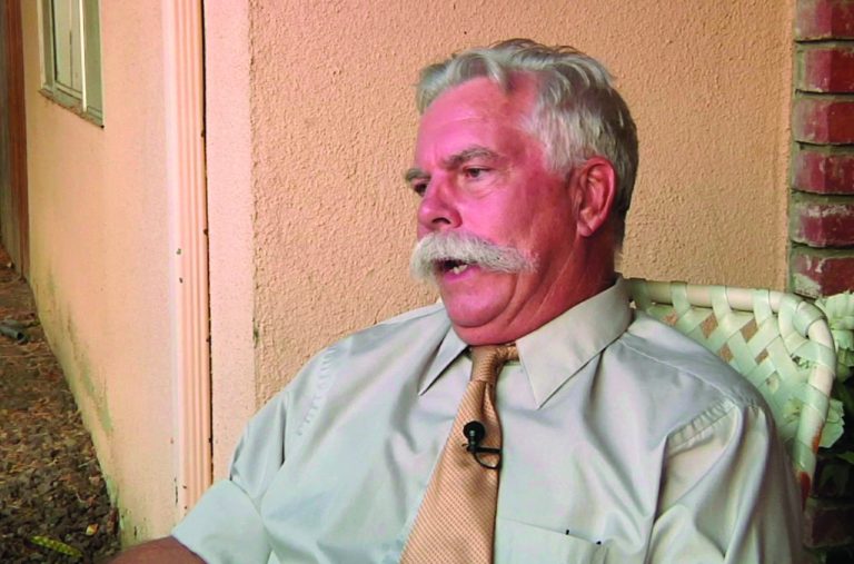 In this frame grab from a video made on Wednesday, Sept. 12, 2012, Steve Klein, an insurance agent and Christian activist involved in 