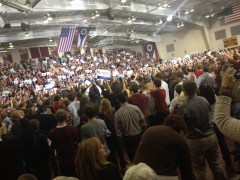 Subdued Romney rallies in Ohio ahead of Hurricane Sandy