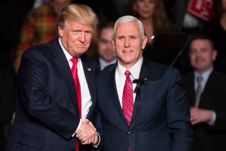Donald Trump and Mike Pence will attend the congressional Republican retreat in late January, which will be held just five days after Trump is sworn in as president. (AP Photo/Matt Rourke)