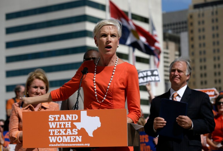 Cecile Richards, president of Planned Parenthood Action Fund, speaks in Dallas, Texas. A study concluded that cuts to Planned Parenthood are hurting women's health in the state. (AP Photo/Tony Gutierrez)