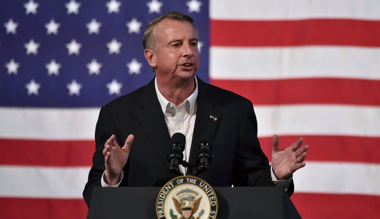 Brian Fallon seems intent on doing everything he can to make Ed Gillespie governor of Virginia. (Andre Teague/The Bristol Herald-Courier via AP)