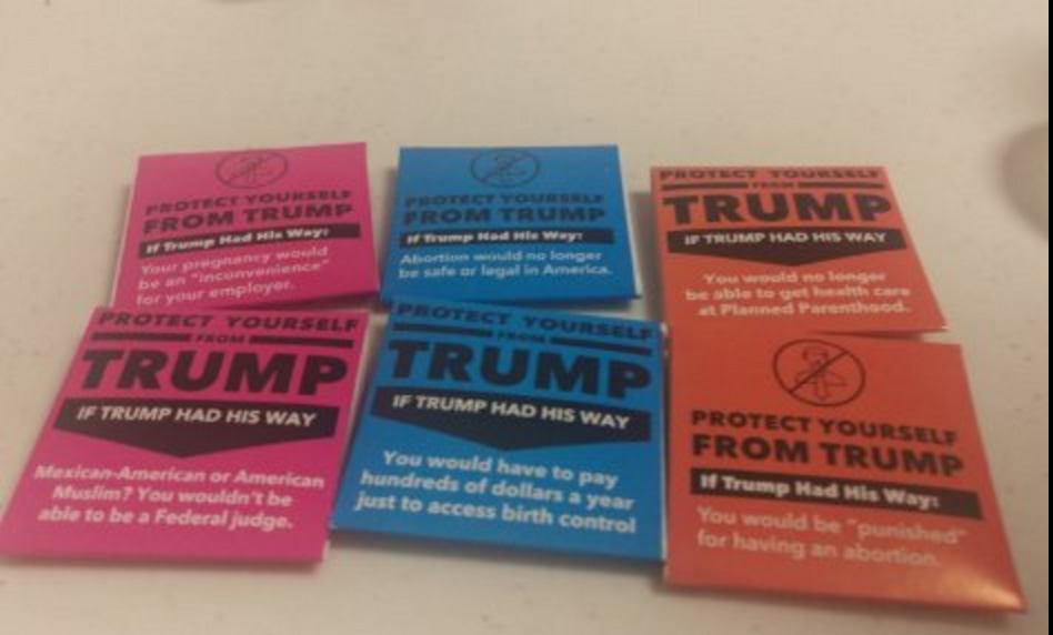 Planned Parenthood hands out Trump-themed condoms