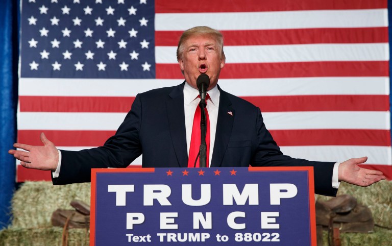 Republican nominee Donald Trump said the Democrats can cheat by voting more than once, but that his supporters 