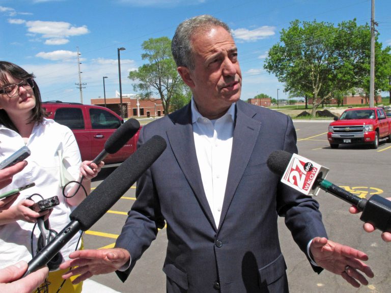 Ron Johnson faces a stiff re-election challenge in Wisconsin from former Sen. Russell Feingold (pictured), a Democrat who has opposed cyberlegislation on privacy grounds. (AP Photo/Scott Bauer)