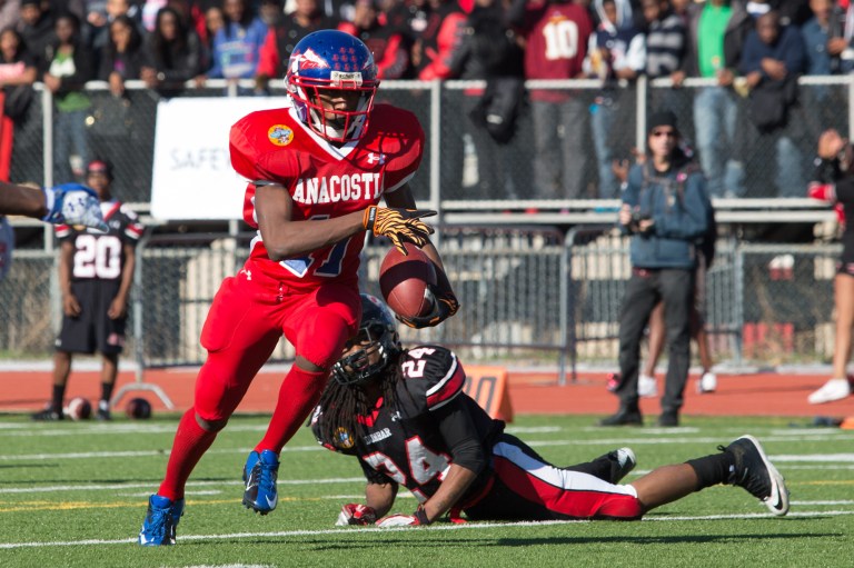 The 43rd annual Turkeybowl between the Anacoastia Indians and the Dunbar Crimson Tide, Eastern Highschool Stadium, Washington D.C., Thursday, November 22, 2012