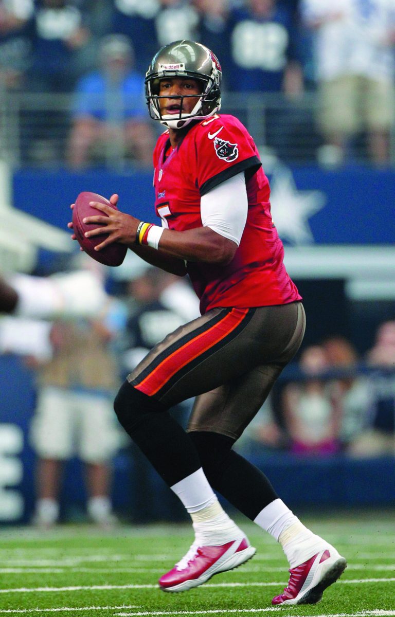 Tim Sharp/AP
Tampa Bay Buccaneers quarterback Josh Freeman has completed 51.3 percent of his passes this season.