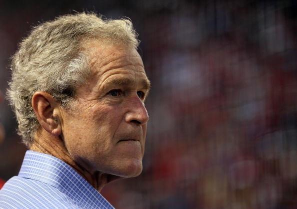 Bush pushes veterans charity