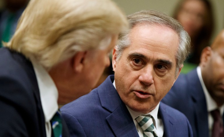 Shulkin talked about how the shutdown threat could impact veterans in an interview with CBS. (AP Photo/Evan Vucci)