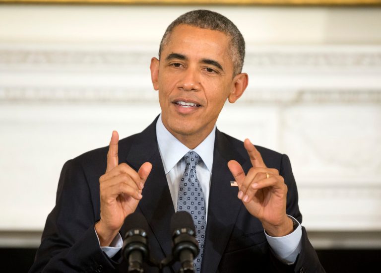 President Barack Obama gestures as he answers question from members of the media during a news conference in the State Dining Room of the White House in Washington, Friday, Oct. 2, 2015. (AP Photo/Pablo Martinez Monsivais)