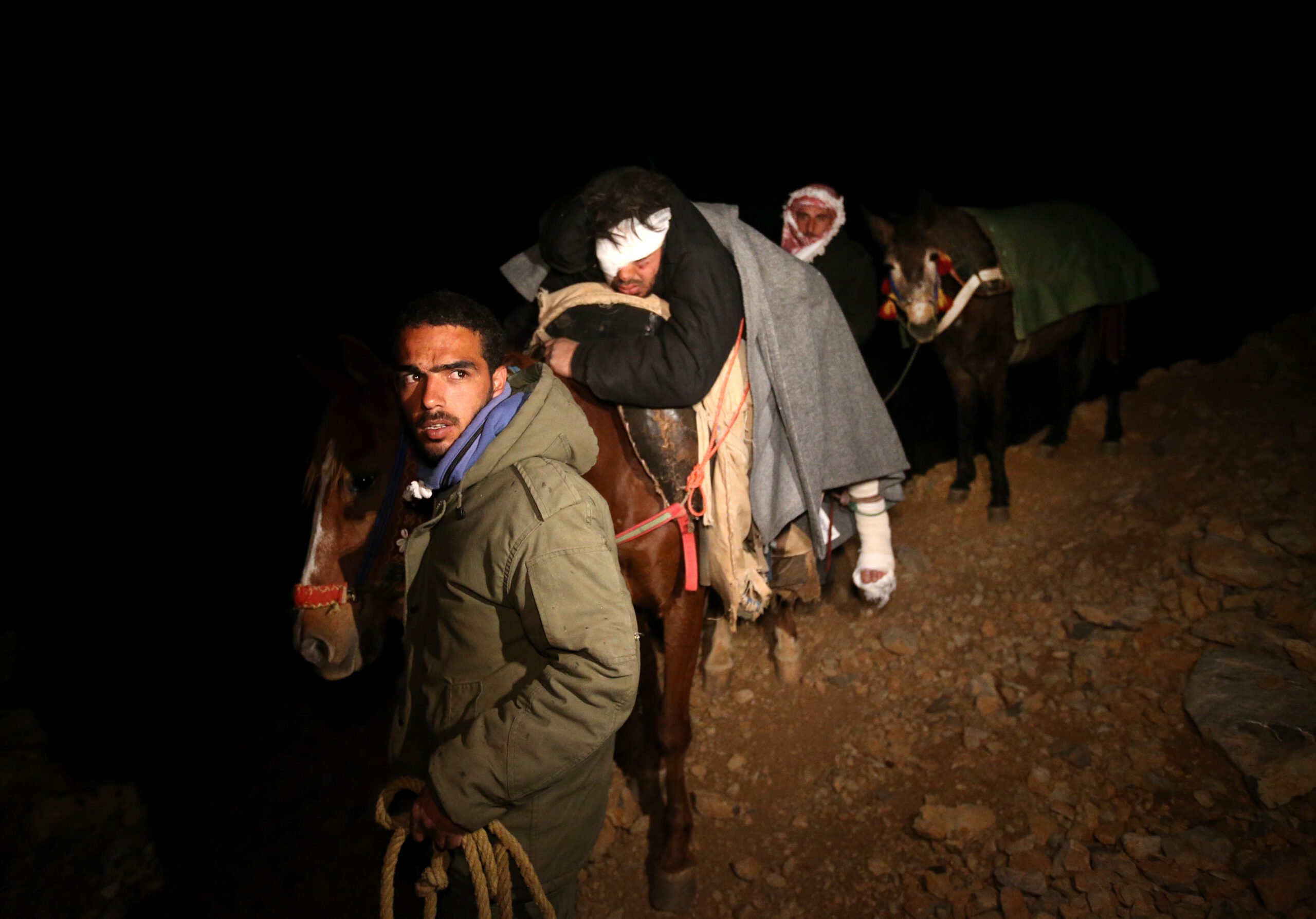 AP PHOTOS: Syrians on treacherous trek to safety