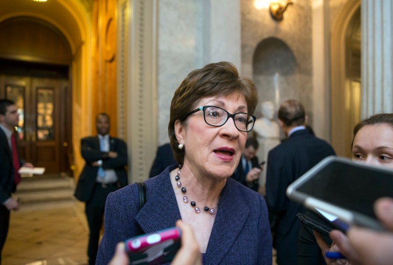 Sen. Susan Collins, R-Maine, will roll out a plan to prevent those on the No Fly List or Selectee List from purchasing firearms. (AP Photo/J. Scott Applewhite, File)