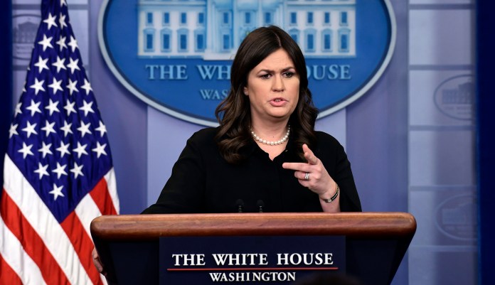 "I have no reason to believe otherwise," White House press secretary Sarah Huckabee Sanders told reporters during the White House press briefing when asked if the president remains confident in EPA Administrator Scott Pruitt and Veterans Affairs Secretary David Shulkin. (AP Photo/Susan Walsh)