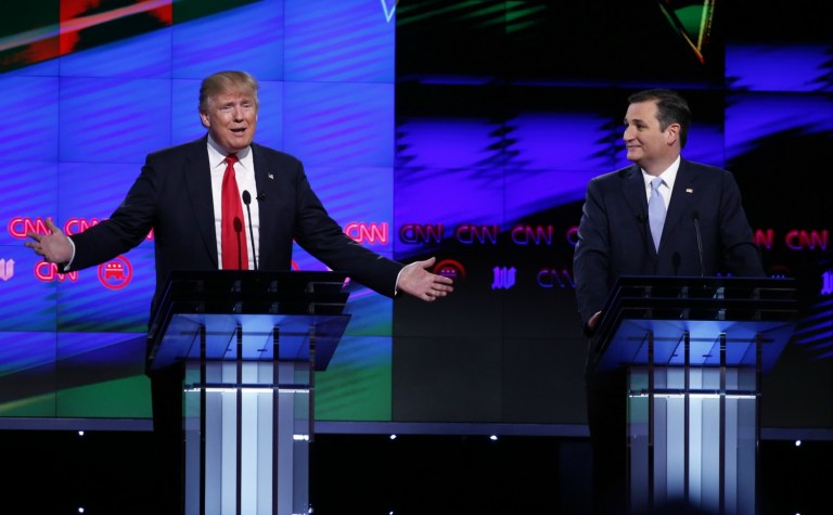 Ted Cruz supporters were alarmed Wednesday at suggestions that he was on the verge of endorsing Donald Trump. (AP Photo/Wilfredo Lee)