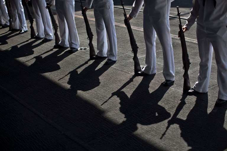 The draft of the platform, which was posted online on Friday, says the Democratic party will work to defeat the Islamic State, al Qaeda and affiliated terrorist groups using local ground forces. (AP Photo/Marko Drobnjakovic)