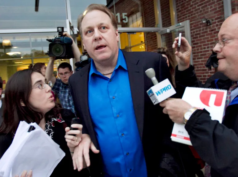 Former Red Sox pitcher Curt Schilling, who is no stranger to controversy, said halfway through Tuesday night's Democratic primary debate that 