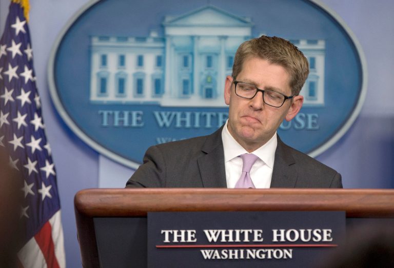 President Obama announced that White House press secretary Jay Carney is stepping down. (AP Photo)