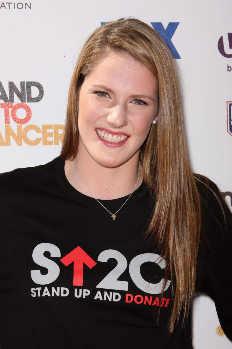 LOS ANGELES, CA - SEPTEMBER 07: U. S. Olympian Missy Franklin attends the Stand Up To Cancer benefit at The Shrine Auditorium on September 7, 2012 in Los Angeles, California.  (Photo by Frederick M. Brown/Getty Images)