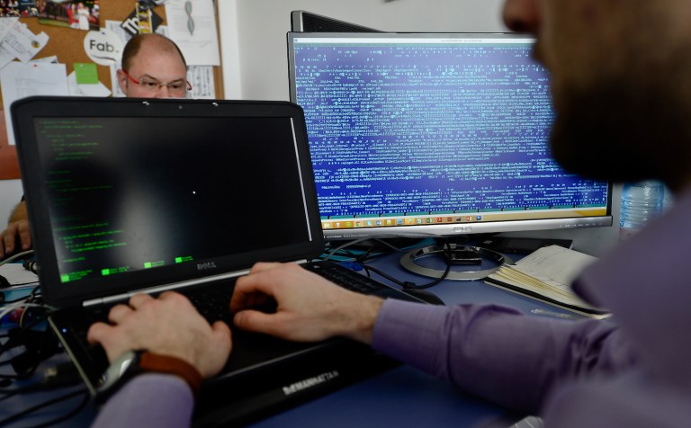Europe falls victim to widespread ransomeware cyberattack. (Octav Ganea/Mediafax via AP) ROMANIA OUT