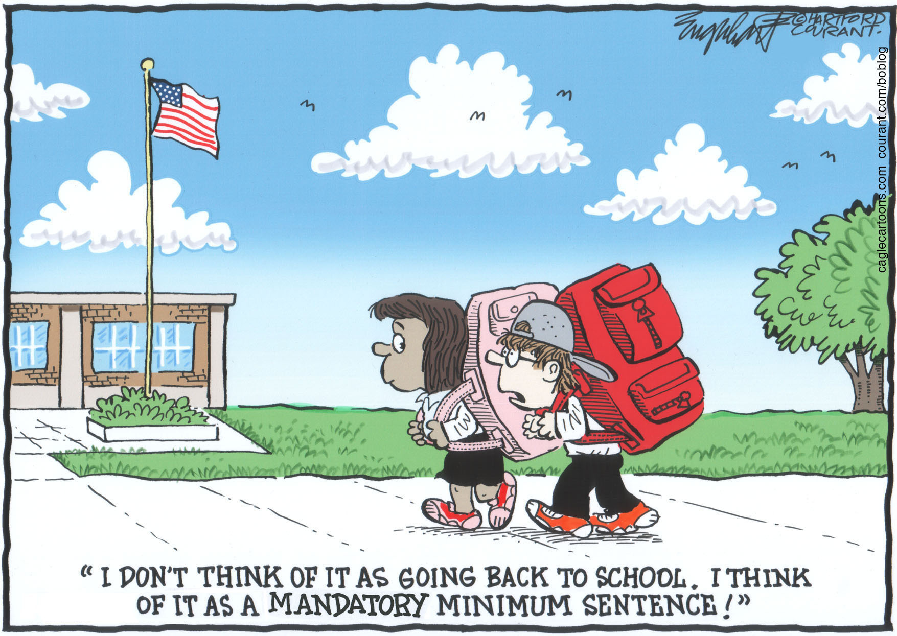 Editorial cartoon: Back to school