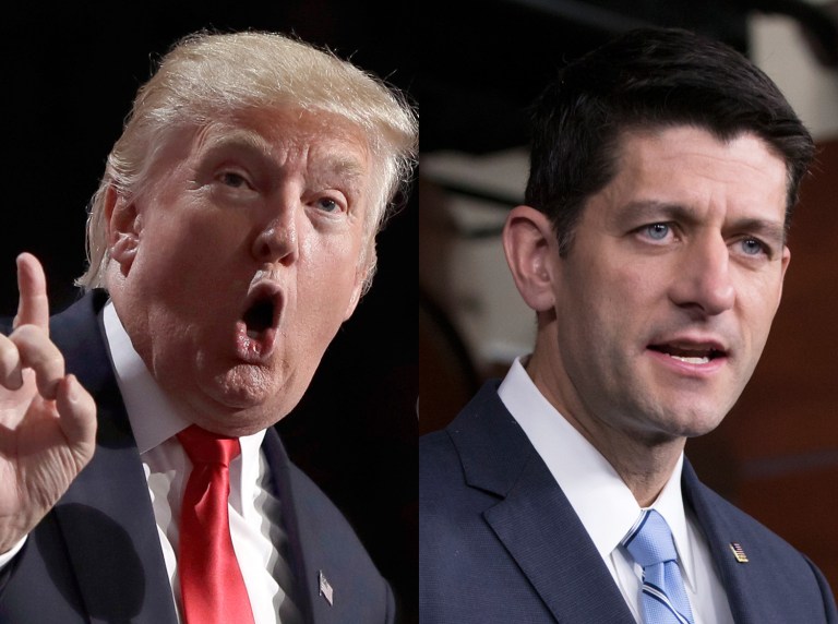 Republican presidential nominee Donald Trump and House Speaker Paul Ryan have endorsed each other. But they and their supporters often seem like rivals. (AP Photos)