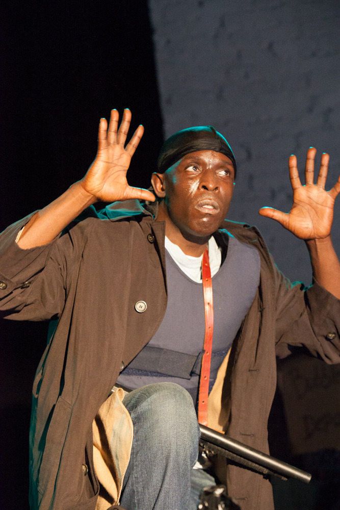   This image from video released by Funny or Die, actor Michael Kenneth Williams, best known as Omar Little in the HBO series, 
