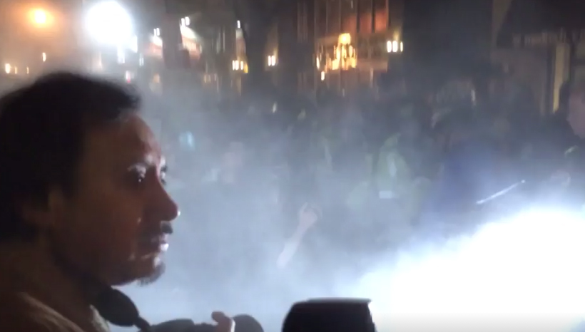 Police clash with anti-Trump protesters on eve of inauguration