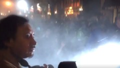 Police clash with anti-Trump protesters on eve of inauguration