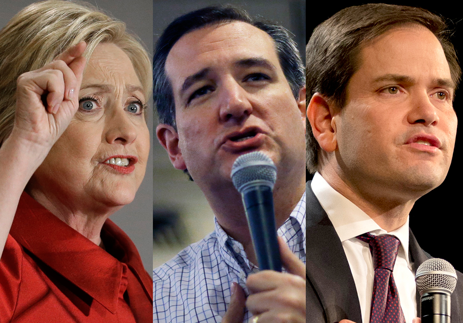 Poll: Clinton beats Trump, loses to Rubio and Cruz