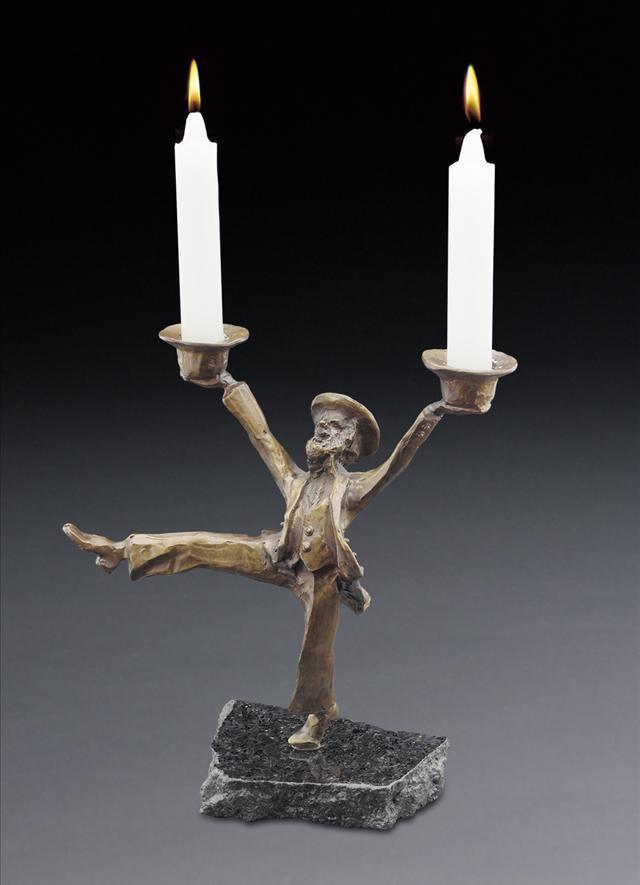 President Obama gave Israeli Prime Minister Netanyahu's daughter Shabbat candlesticks likes these from Bethesda, Md. artist Zachary Oxman.