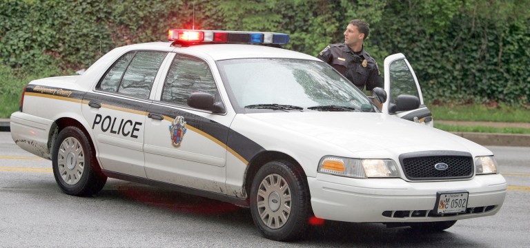 A Montgomery County police officer (Examiner file photo)