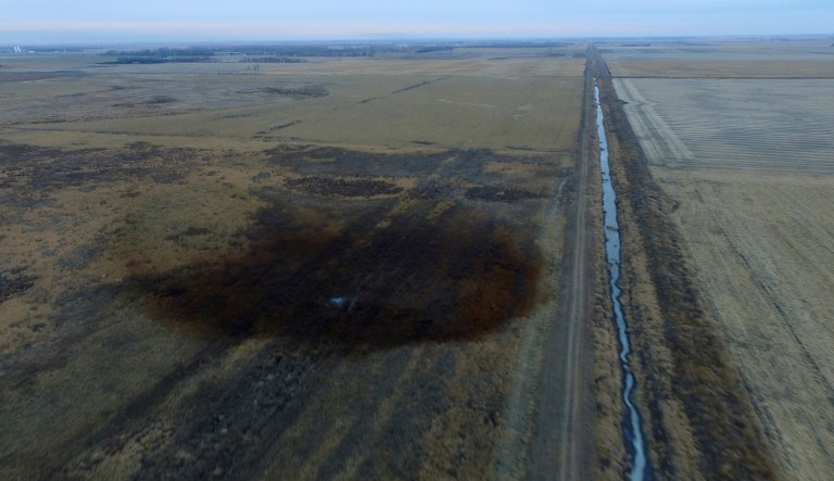 TransCanada said the Pipeline and Hazardous Materials Safety Administration approved the energy company's repair and restart plans with no objections. (DroneBase via AP)