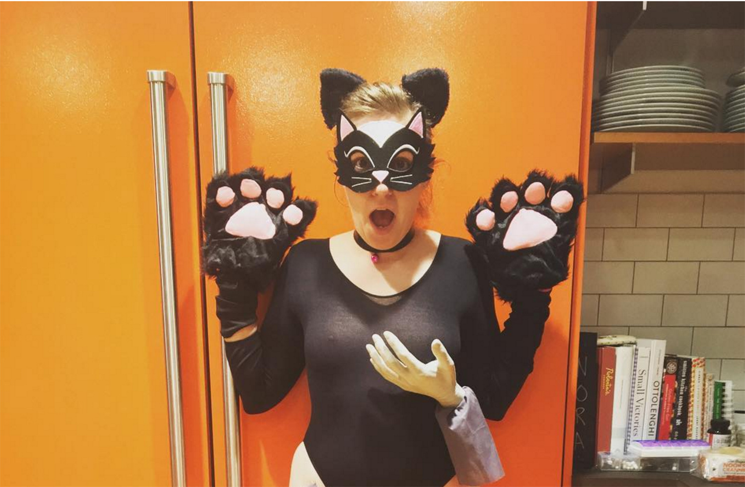 Lena Dunham dresses as ‘grabbed pussy’ for Halloween