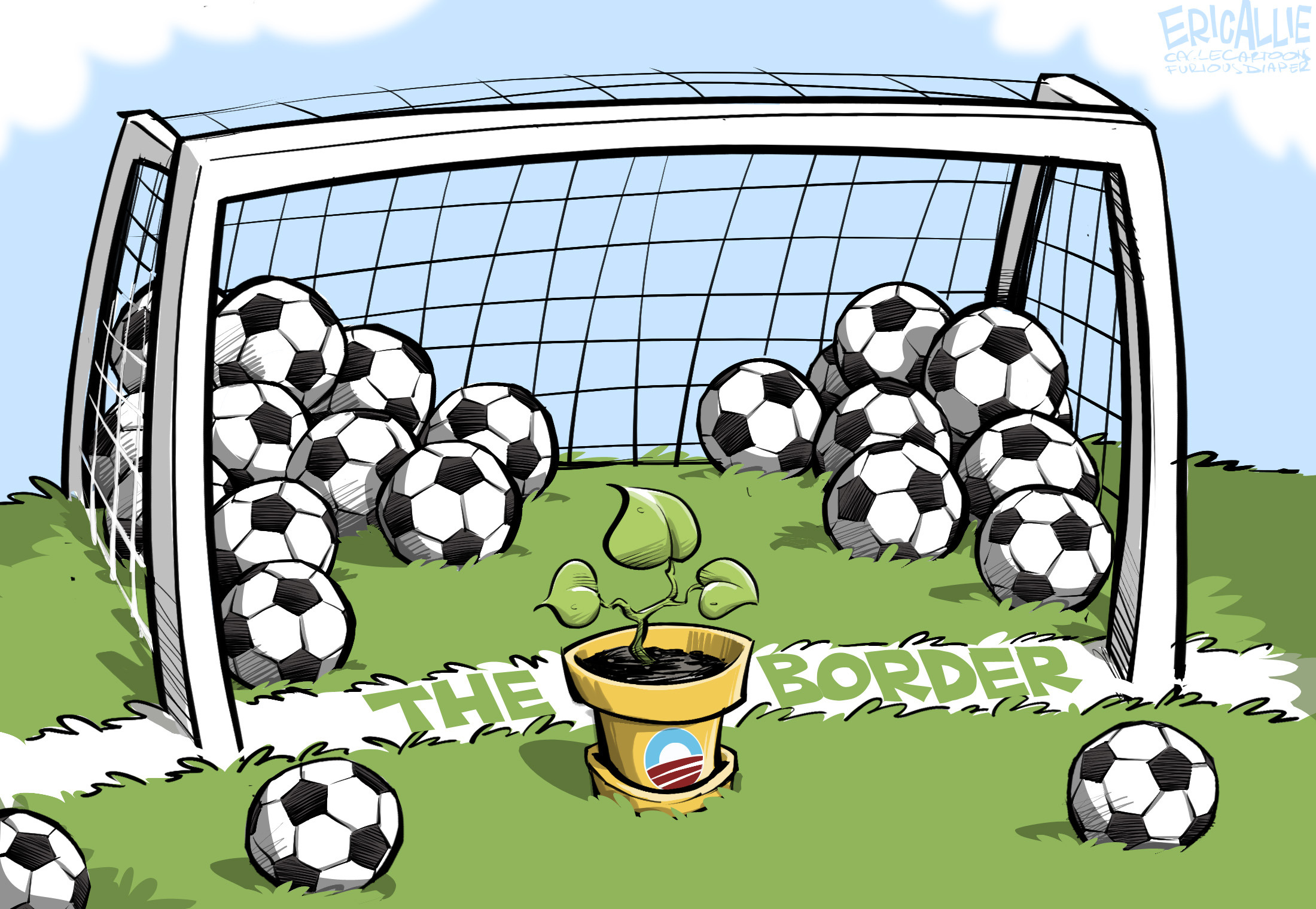 Editorial Cartoon: Blocking the border