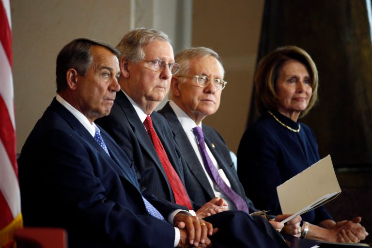 After years of struggling, Republican leaders decided to work across the aisle to win enough votes to move legislation in each chamber. (AP Photo/Alex Brandon)