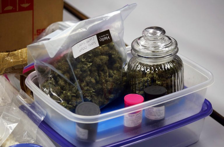 Bills have been introduced in 17 states this year to make recreational pot legal for adults, while five others are considering voter referendums on the issue. (AP Photo/Michael Balsamo)