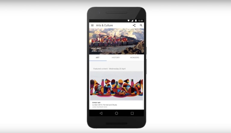 The new Google Arts app matches users with their museum doppelganger, among other things. (screenshot)
