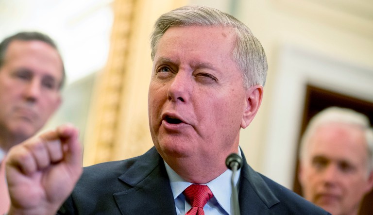 A 62-year-old bachelor, Sen. Lindsey Graham, R-S.C., has for years denied rumors that he is homosexual. (AP Photo/Andrew Harnik)