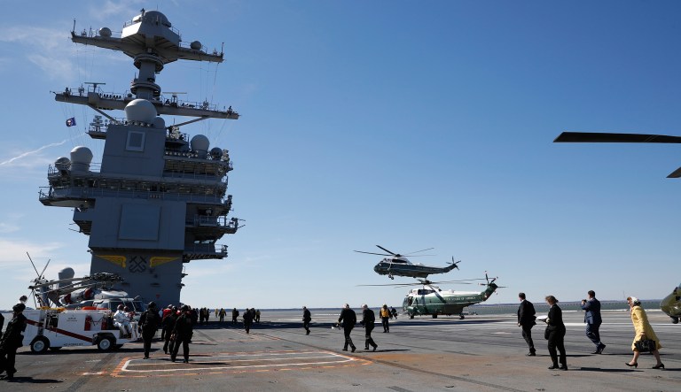 Trump promised to rebuild the fleet and the Department of Defense has been saying for years that they need a hand in the Navy. (AP Photo/Pablo Martinez Monsivais)