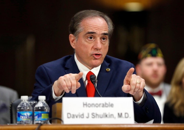 The White House says delays in confirming David Shulkin, have slowed the VA reform process. (AP Photo/Alex Brandon)