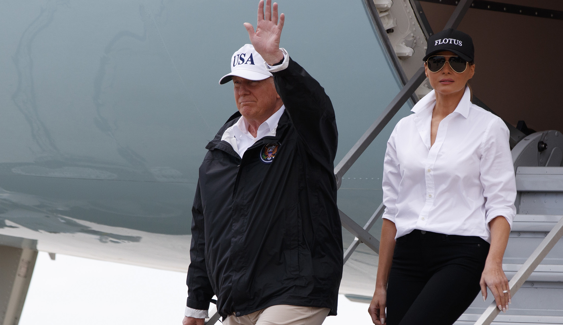 Melania Trump wears hat that says ‘FLOTUS’ while in Texas